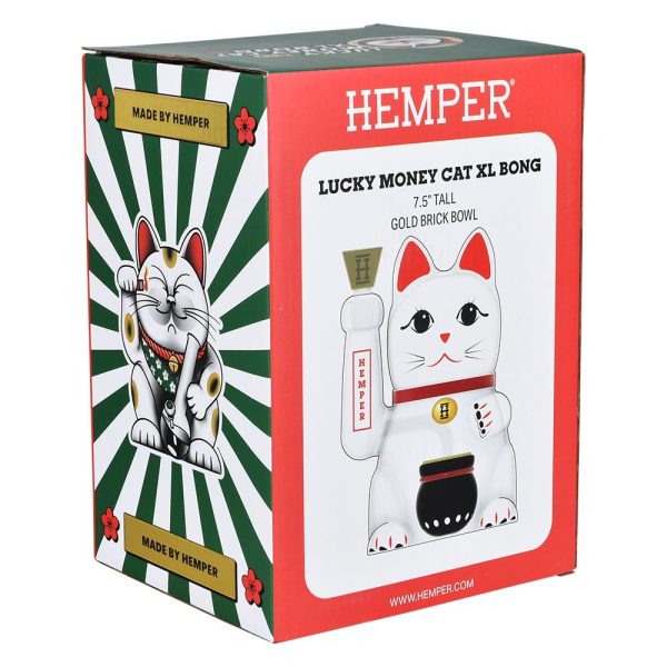 Hemper Lucky Money Cat Glass Water Pipe | 14mm F - Image 6