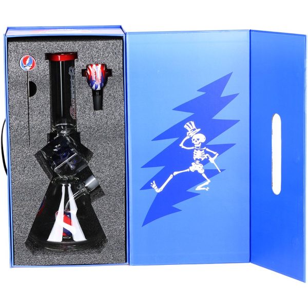 Grateful Dead x Pulsar Inception Cube Beaker Glass Water Pipe - 12.75" / 14mm F - Image 6