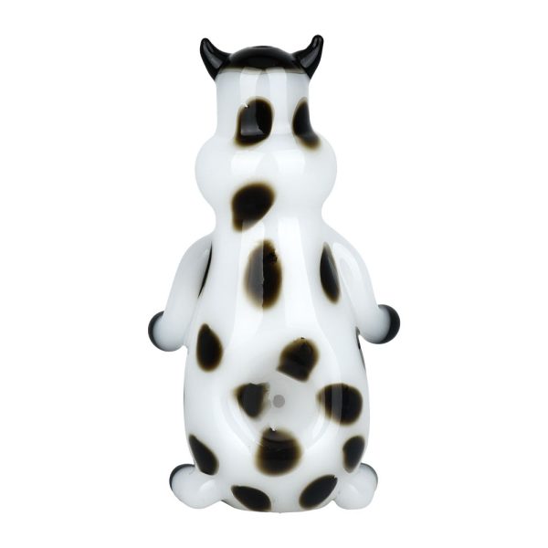 Udderly Bohemian Bovine Glass Hand Pipe - 4.5" - Image 3