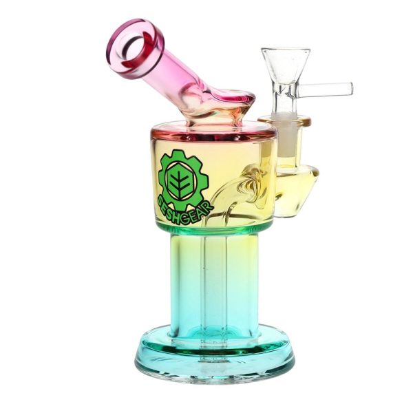 SeshGear Roboto Ombre Glass Water Pipe | 5.25" | 10mm F - Image 20