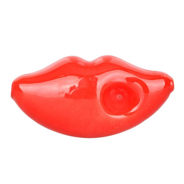 Lovers Lips Hand Pipe - 4" - Image 2