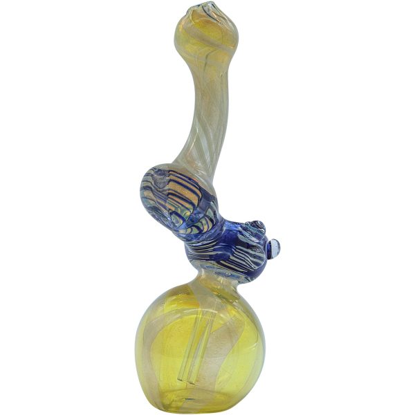 LA Pipes "Rake Bubb" Fumed Sherlock Bubbler Pipe (Various Colors) - Image 6