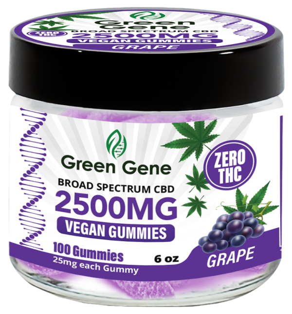 Green Genie CBD Vegan Pectin Infused Gummies w/ B12 Vitamins (625MG - 2500MG) - Image 13