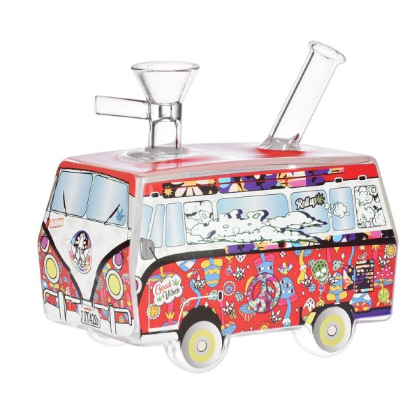 Dabtized Toon Van Retro Van Glass Water Pipe - 5" / 14mm F / Designs Vary - Image 2
