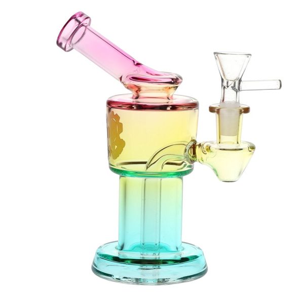 SeshGear Roboto Ombre Glass Water Pipe | 5.25" | 10mm F - Image 25