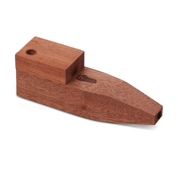 Bearded Square Wood Pipe with Lid - Image 5