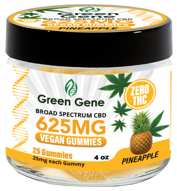 Green Genie CBD Vegan Pectin Infused Gummies w/ B12 Vitamins (625MG - 2500MG) - Image 3