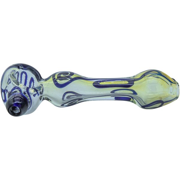 LA Pipes "Painted Warrior Spoon" Glass Pipe - Image 3