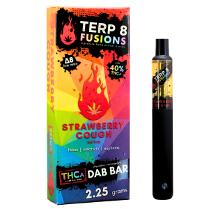 2.25-Gram Strawberry Cough THCA + D8 Live Resin Disposable Dab Bar