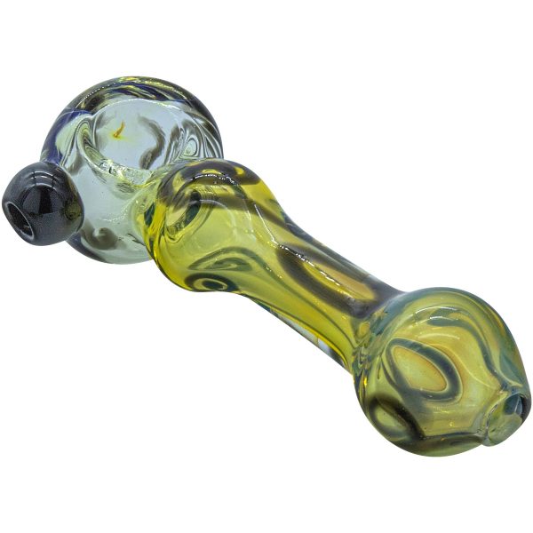 LA Pipes "Painted Warrior Spoon" Glass Pipe - Image 9