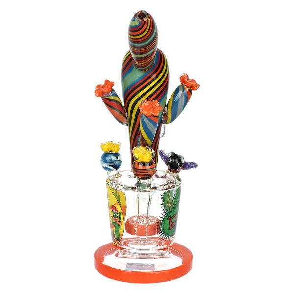 Lookah Glass Cactus Water Pipe - 9.25" / 14mm F - Image 3