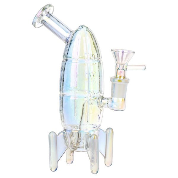 Journey To The Stars Electroplated Glass Water Pipe - 7" / 14mm F - Image 2