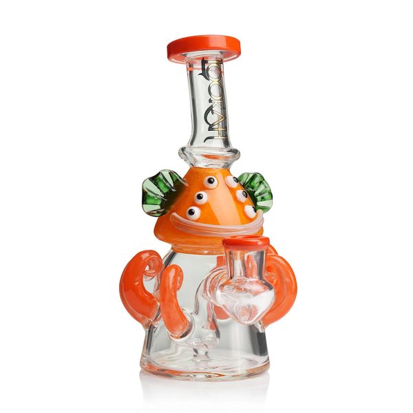 Lookah Glass 10" Mini Cute Six Eyes Clown Water Pipe - Image 5