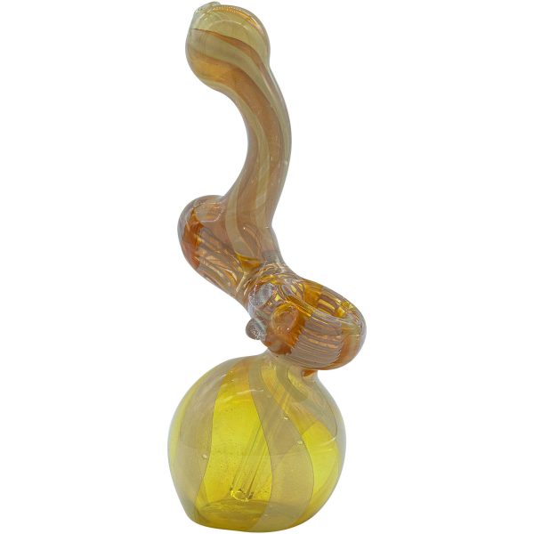 LA Pipes "Rake Bubb" Fumed Sherlock Bubbler Pipe (Various Colors) - Image 9
