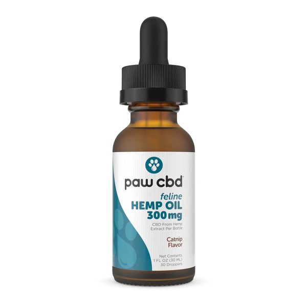 Paw CBD Cat Oil Tincture Feline Wellness Formula - Catnip - 300MG - Image 2