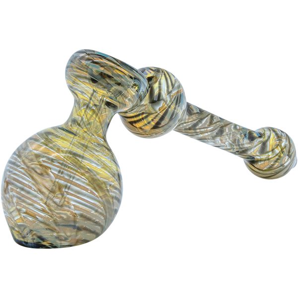 LA Pipes Full Rake Fumed Hammer Bubbler Pipe 6" - Image 2