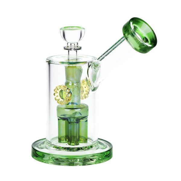 SeshGear Steampunk Gears Fumed Perc Glass Water Pipe | 6.5" | 14mm F - Image 11