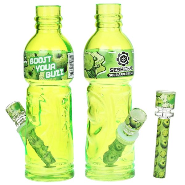 SeshGear Terpade Beverage Bottle Glass Water Pipe | 9.5" - Image 3