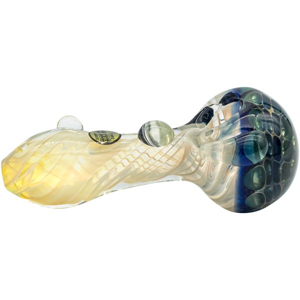 LA Pipes "The Hive" Honeycomb Color Changing Glass Pipe - Image 7