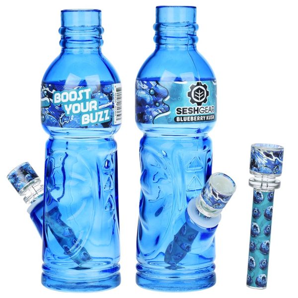 SeshGear Terpade Beverage Bottle Glass Water Pipe | 9.5" - Image 2