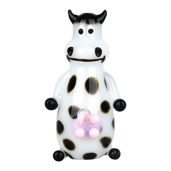 Udderly Bohemian Bovine Glass Hand Pipe - 4.5" - Image 2
