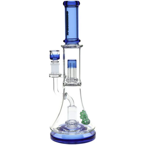 SeshGear Double Showerhead Perc Glass Water Pipe - 13" / 14mm F - Image 3