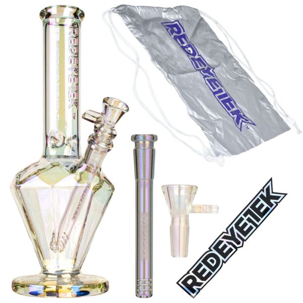 Red Eye Tek Terminator Finish Paragon Glass Water Pipe | 11" - Image 7