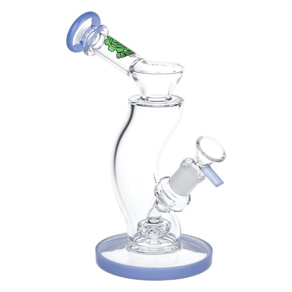 SeshGear Hip Check Curved Glass Water Pipe | 7.75" | 14mm F - Image 9