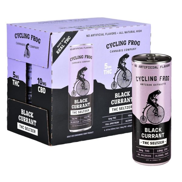 Cycling Frog THCA Seltzer | 12oz | 5mg THC / 10mg CBD | 6ct - Image 2