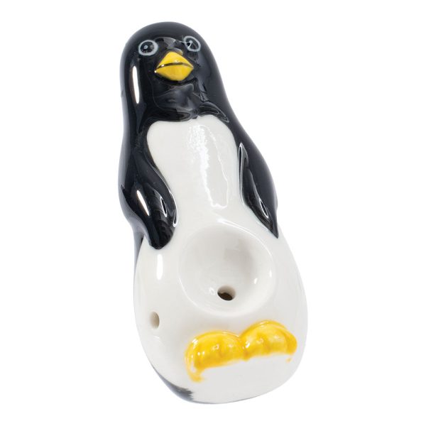 Wacky Bowlz Penguin Ceramic Pipe - 4" - Image 2