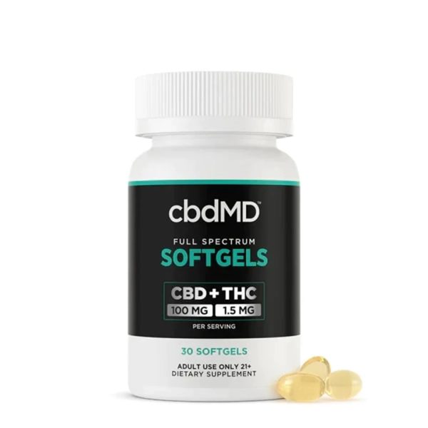 cbdMD Full Spectrum CBD Softgels - (1500MG - 6000MG) - Image 4