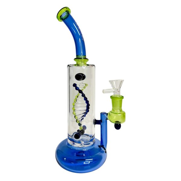 Daze Glass - 2nd Gen Spinning DNA & Turbine Perc Glass Water Pipe - Image 13