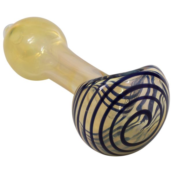 LA Pipes Spiral-Head Color Changing Glass Spoon Pipe - Image 9