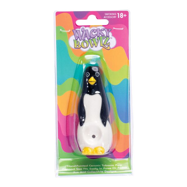 Wacky Bowlz Penguin Ceramic Pipe - 4" - Image 3