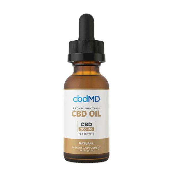 cbdMD Broad Spectrum CBD Oil Drops - Natural Flavor (750MG - 7500MG) - Image 3