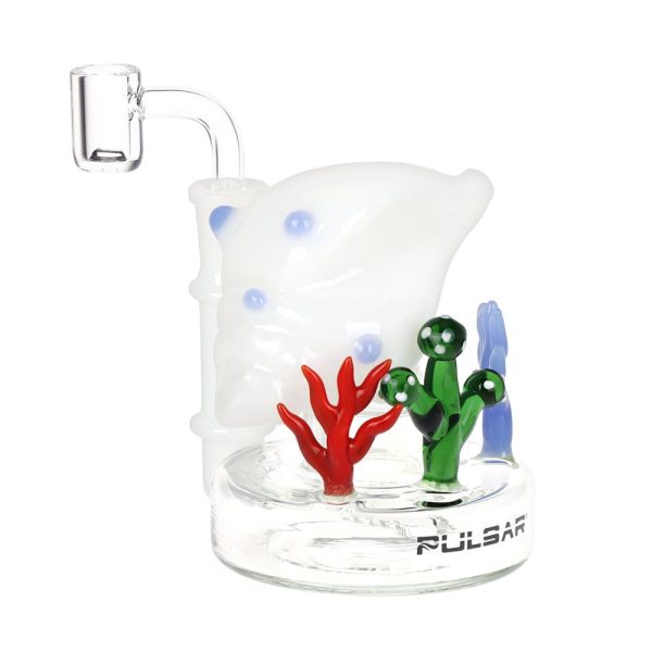 Pulsar Conch Reef Mini Glass Dab Rig - 4" / 14mm F / Colors Vary - Image 6