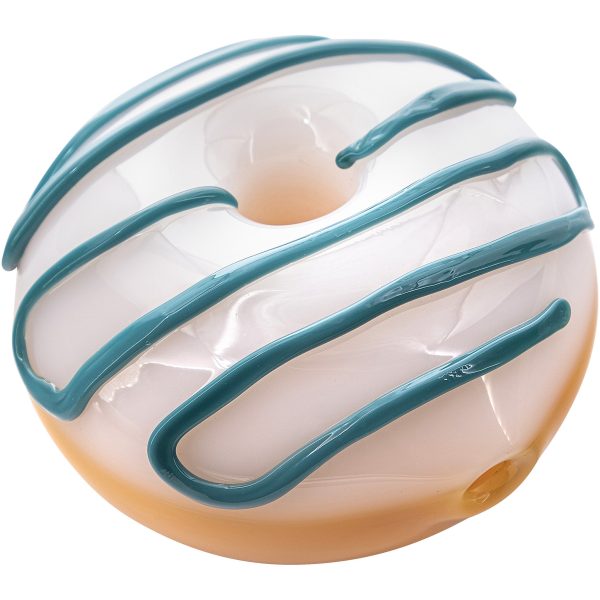 LA Pipes "Frosted Donut" Glass Pipe - Image 6