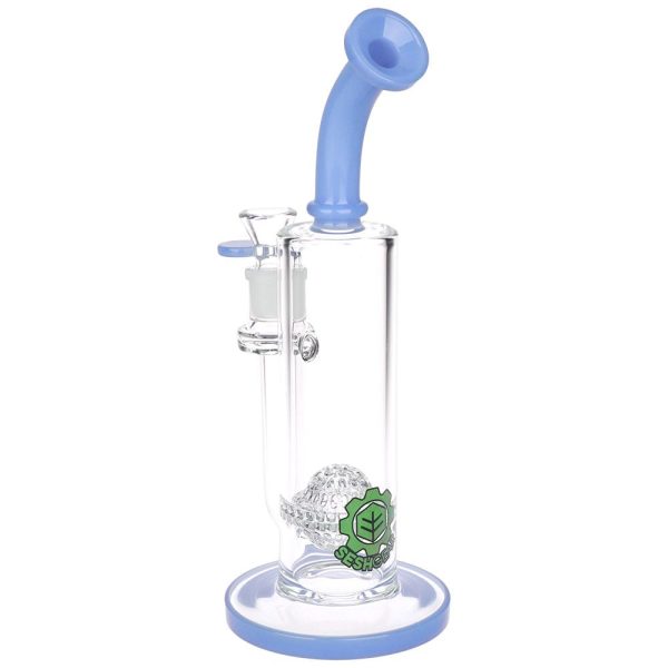 SeshGear Golf Ball Perc Glass Water Pipe | 10" | 14mm F | Colors Vary - Image 3