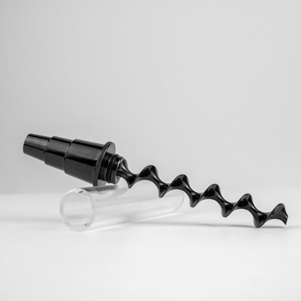 Glass Blunt Hand Pipe - Multiple Colors 5" - Image 6