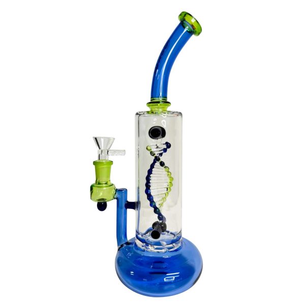 Daze Glass - 2nd Gen Spinning DNA & Turbine Perc Glass Water Pipe - Image 6