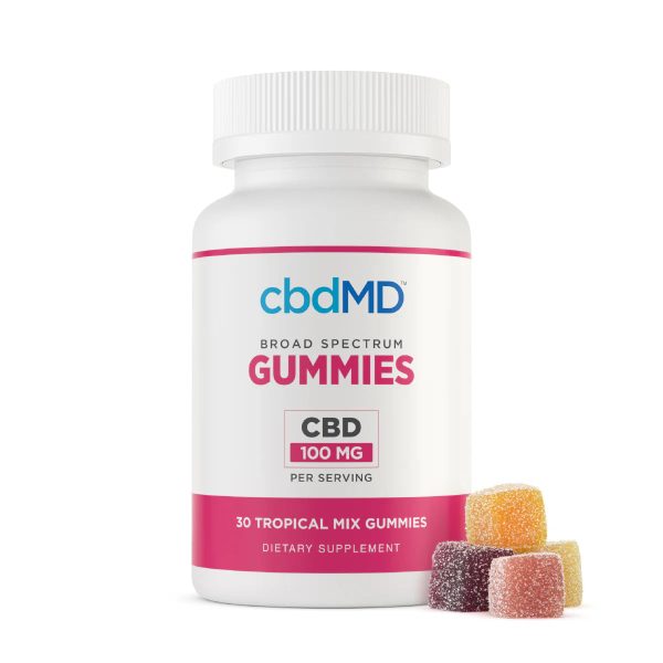 cbdMD Broad Spectrum CBD PM Sleep Gummies Raspberry - 750MG, 60ct - Image 3