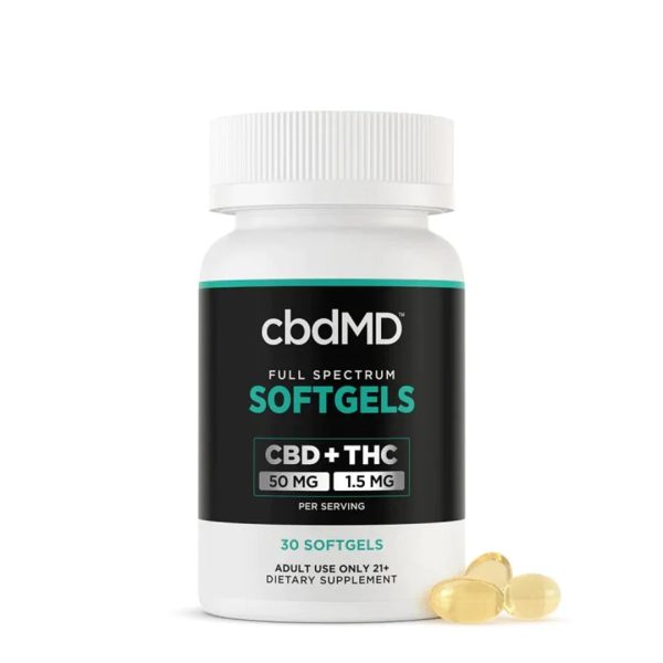 cbdMD Full Spectrum CBD Softgels - (1500MG - 6000MG) - Image 3