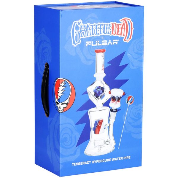 Grateful Dead x Pulsar Tesseract Hypercube Glass Water Pipe - Image 4
