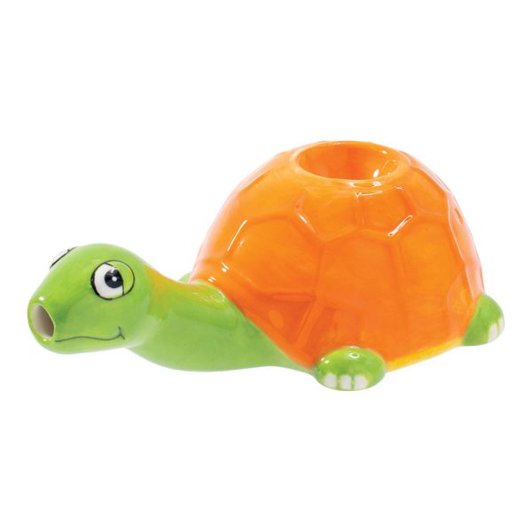 Wacky Bowlz Sea Turtle Ceramic Pipe - 4.5" - Image 2