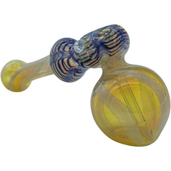 LA Pipes "Raked Hammer" Fumed Hammer Bubbler Pipe (Various Colors) - Image 3