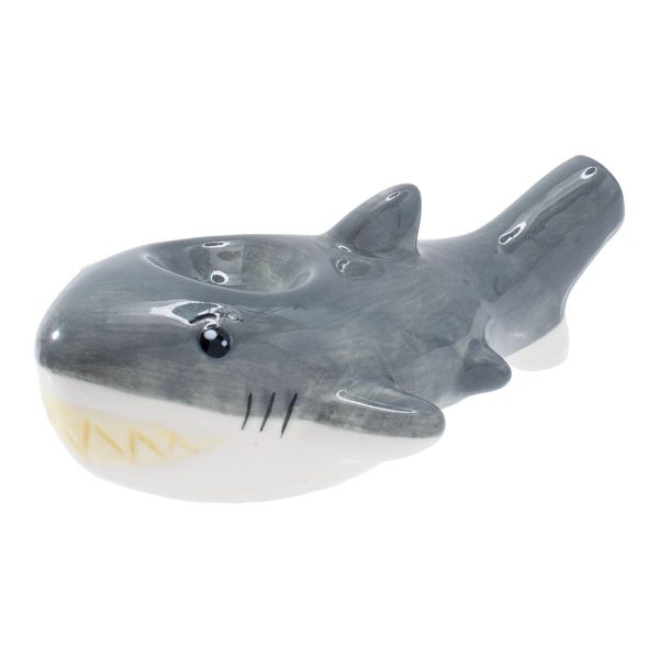 Wacky Bowlz Shark Ceramic Pipe - 3.75" - Image 3