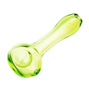 Translucent Spring Green Spoon Pipe - 4.25"