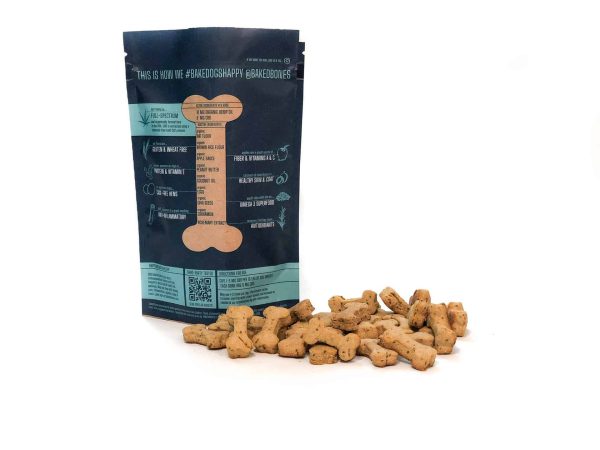 Baked Bones CBD Dog Treats – Peanut Butter & Apple Bones 180 MG - Image 2
