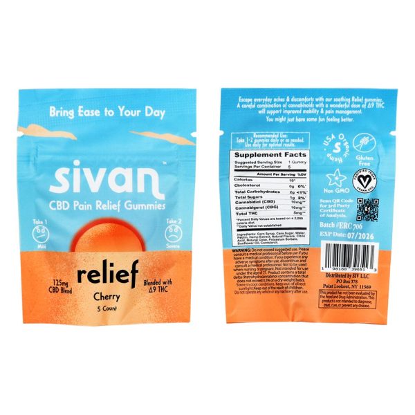 Sivan CBD Blend Gummies | 625mg | 5pc | 10pk - Image 3