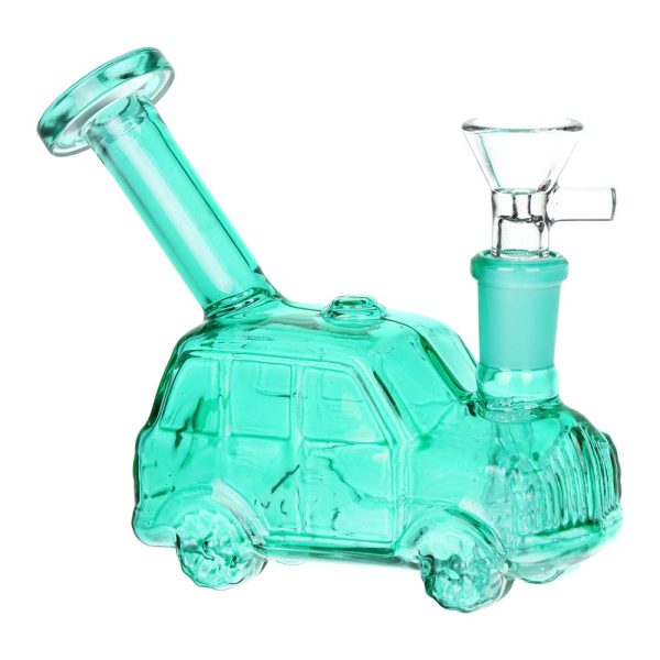 Station Wagon Mini Glass Water Pipe - 4.5" / 14mm F / Colors Vary - Image 2